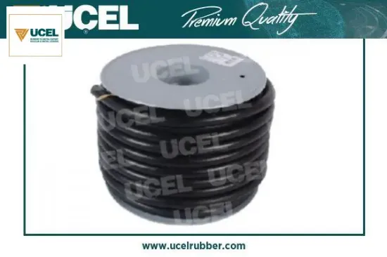 8.0mm x 14.0mm içten örgülü yakıt hortumu unıversal e tipi üçel kauçuk  resmi