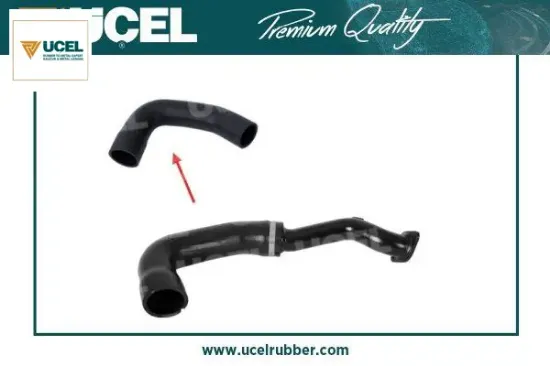 Turbo hortumu tek hortum doblo ıı 10 1.6d mtj 2.0d mtj kelepçeli üçel kauçuk 51820715/ 51984104/ 51901749 resmi