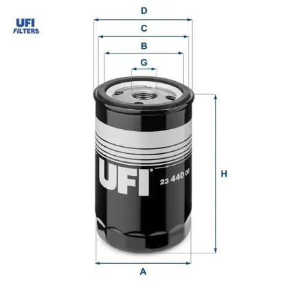 Yağ filtresi focus-fıesta ııı-v-escort-mondeo-conncet 1.6 16v-1.8 16v-2.0-16v ufı 1119421/ 1071746/ 1663050 resmi