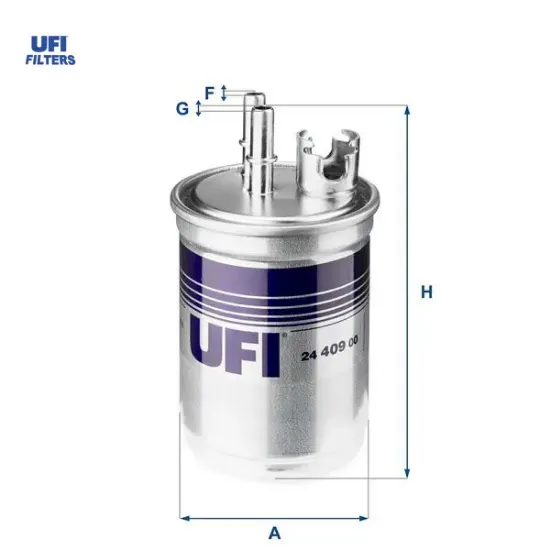 Yakıt filtresi connet 75hp-fıesta 1.8 dı 00-03 focus 1.8 dı-tddı 98-04 75 hp ufı xs4q9155cc/ xs4q9176ab/ 1079271 resmi