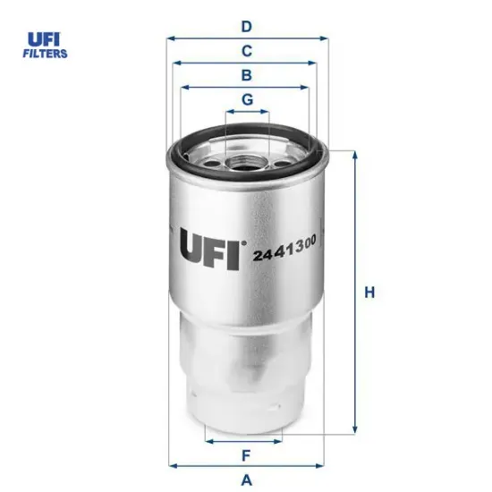 Yakıt filtresi corolla 1.4l 1ndtv nde120 04-06 nde180 12-18 / verso 2.2l 2adftv aur10 06-08 / avensı ufı 23390yzzha/ 2339033010/ r2l113za5a resmi