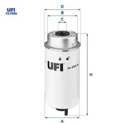 Yakıt filtresi transit v348-v347 2.2-2.4-3.2 tdcı 200ps 06 11 euro4 ufı 1370779/ 6c119176ab/ 6c119176aa resmi