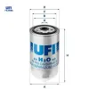 Yakıt filtresi boxer 2.0hdı-2.8hdı 00 ducato 2.0jtd-2.8jtd 00-02 jumper 2.0hdı-2.2hdı doblo 1.9 ufı 46797378/ 1906.67/ 1906.66/ 1906.C3 resmi