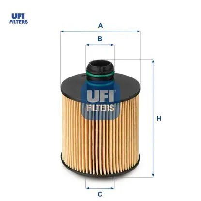 Yağ filtresi opel combo d 1.6-2.0 cdti 2012 doblo 10 bravo 07 punto 1.6 dmtj 16v 08 ufı 95511489/ 71754237/ 650111 resmi