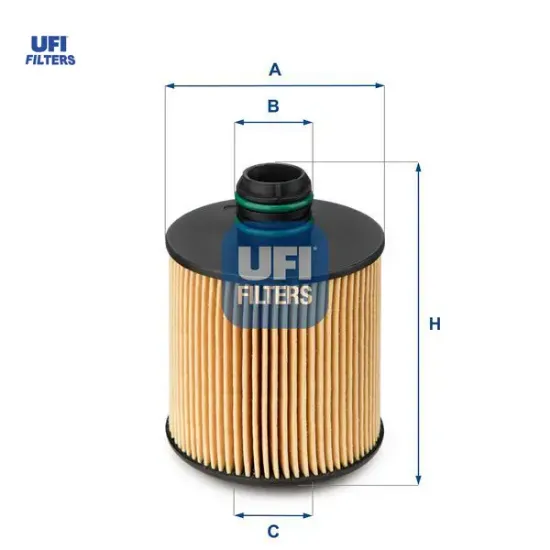 Yağ filtresi opel combo d 1.6-2.0 cdti 2012 doblo 10 bravo 07 punto 1.6 dmtj 16v 08 ufı 95511489/ 71754237/ 650111 resmi