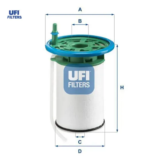 Yakıt filitresi boxer-jumper 2.0 blue hdı 15 ufı 77366641/ 77367433/ 1614111980 resmi