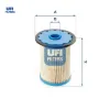 Yakıt filtresi master ıı 2.2dcı-2.5dcı-3.0dcı-trafıc ıı 1.9dcı-2.5dcı 01- - movano delphı yuva ufı 7701206928/ 4417399/ 4404191/ 93190334 resmi