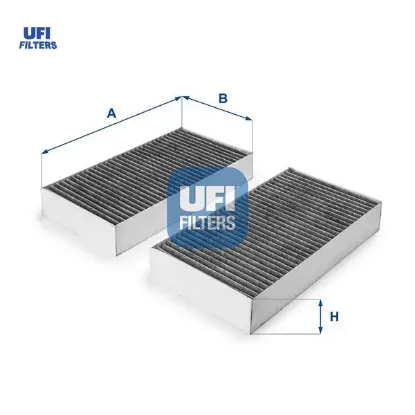Polen fıltresı takımı x164 w164 w251 karbonlu ufı a1648300218 resmi