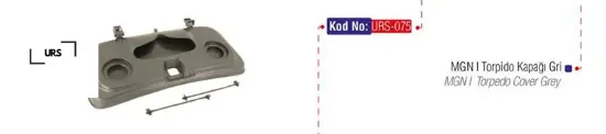 Torpido kapağı gri mgn urs 7701050075/ 7701047101 resmi