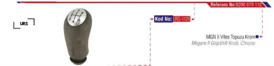 Vites topuzu megane ıı 02 clıo ııı 04 logan 04 5 ileri-krom kapak urs 8200079112/ 8200379945 resmi