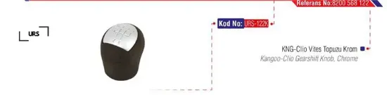 Vites topuzu krom clıo ıı-kng ııı urs 8200568122 resmi