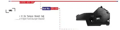 Ön tampon bağlantı braketi sağ master ıı 04-10 urs 8200409288/ 8200197138 resmi