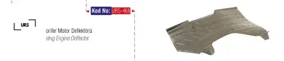 Kalorifer üst plastiği muhafaza r9-r11 motor deflektörü urs 7700691466 resmi
