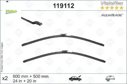 Sılecek supurgesı s60 ııı 20 v40 ıı 20 600 500 mm ısıtma özellikli valeo 31693567 resmi