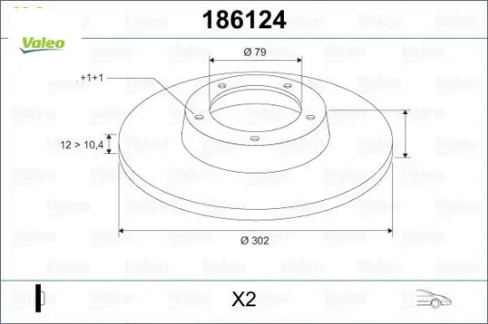 Fren dıskı on e34 88 96 valeo 34111161693 resmi