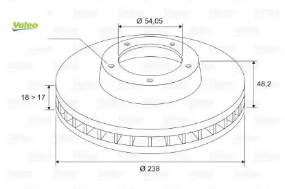 Ön fren diski hava kanallı corolla 1.3l 2e ee90. Ee100 88-98 1.6l 4a-f ae92 88-91 238 çap x 4 bijon valeo 4351212330/ 4351212290/ 4351212310 resmi