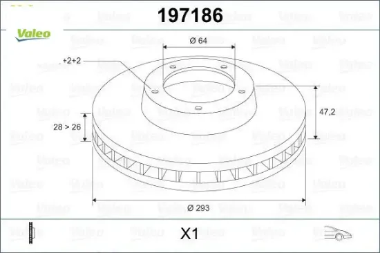 Ön fren aynası crv ııı 2.0/2.4 vtec-2.4/2.2 ı-ctdı 06- 293x28x5dl havalı valeo 45251swwg01/ 45251t1eg00 resmi