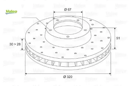 Fren dıskı on w176 w246 c117 x117 x156 valeo a2464212712 resmi
