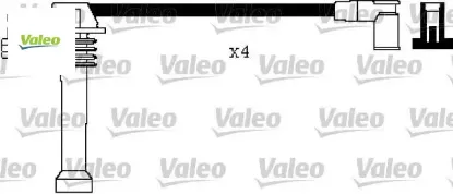 Buji kablosu tk fıesta 96 focus 98-04 -fusıon 02 mondeo 07 1.6 zetec valeo ys6f12280a1a/ 1u2j12280a1a/ 1682155 resmi