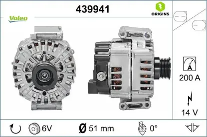 Alternator 14v 200a w205 c218 w212 c207 c253 w447 b906 valeo a0009062822 resmi