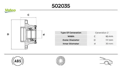 Arka tekerlek poryası fıat egea 16> abs li 62x30x117 5 bijon valeo 51754196/ 52178843/ 60656090 resmi