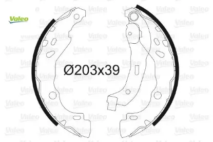 Arka fren pabuç balatası clıo ıı 98 clıo ıv 12 clıo symbol 02 symbol ııı 13 sandero 08 logan 06 sand valeo 440609415r/ 6001551409/ 7701207178 resmi