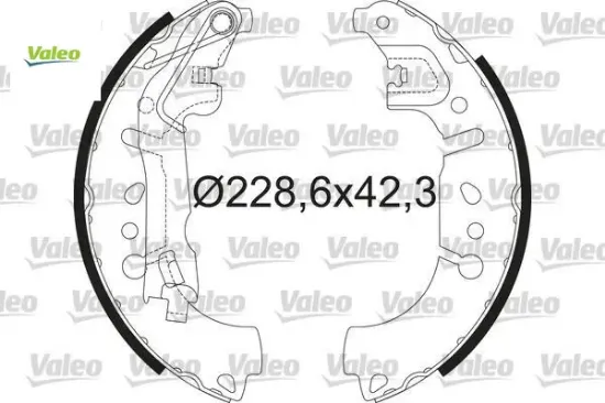 Arka pabuçlı fren balatası egea 15 500 l 12 fıorıno 14 0.9 1.3d mtj 1.4 1.6d mtj valeo 77367099 resmi