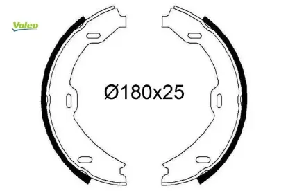 Fren balatası arka park frenı s-class w220 c215 99 06 valeo a2204200520 resmi