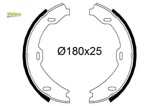 Fren balatası arka park frenı s-class w220 c215 99 06 valeo a2204200520 resmi