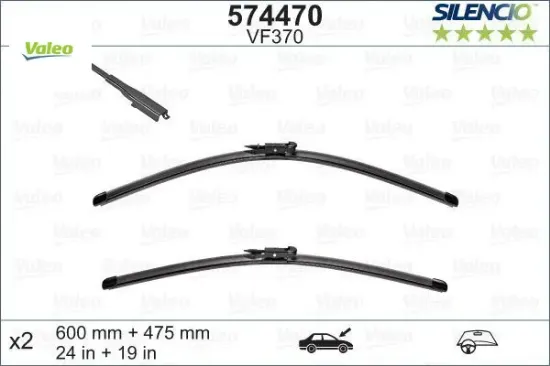 Sılecek supurgesı takımı 600mm / 475mm w176 c117 x156 . A3 . Koleos . E90 e92 e93 f30 g22 g23 e84 valeo a1768202800/ 8p1955425f/ 288900838r resmi