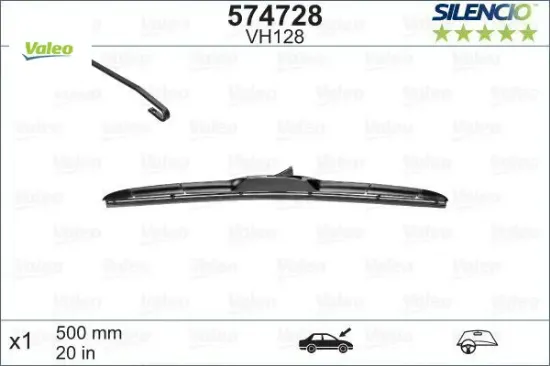 Valeo silencio hibrid vm128 x1 500 mm valeo 642304/ 76630sztg01/ 983602j000 resmi