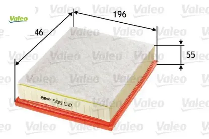 Hava filtresi laguna ııı 1.5 dcı valeo 8200602361 resmi