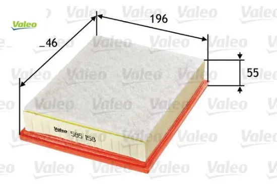 Hava filtresi laguna ııı 1.5 dcı valeo 8200602361 resmi