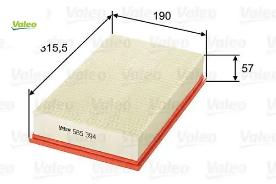 Hava fıltresı e-class m112 w210 s210 valeo a1120940204 resmi