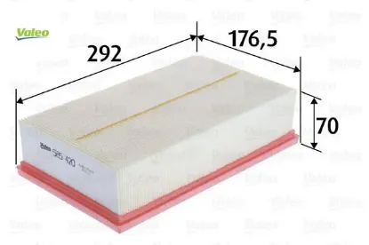 Hava filtresi golf vıı 1.6-2.0 tdı 12 a3-leon-octavıa 1.6-1.8-2.0 tdı 12 valeo 5q0129620b resmi