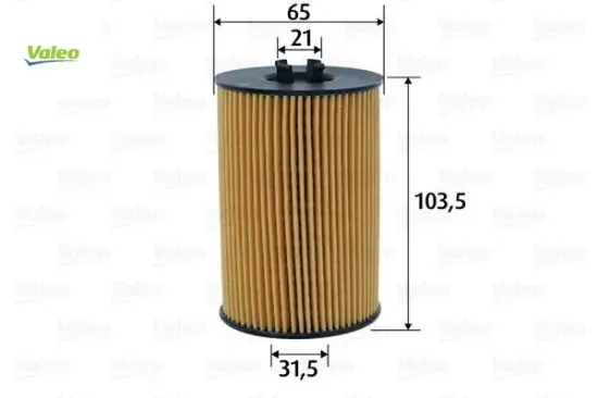 F026407157 yağ filtresi volkswagen golf vıı valeo 03n115562 resmi