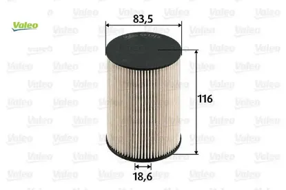 Yakıt filtresi caddy ııı-golf v-jetta ııı-octavıa-toledo ııı-leon-altea-a3 1.9tdı-2.0tdı valeo 1k0127177b/ 1k0127434b resmi