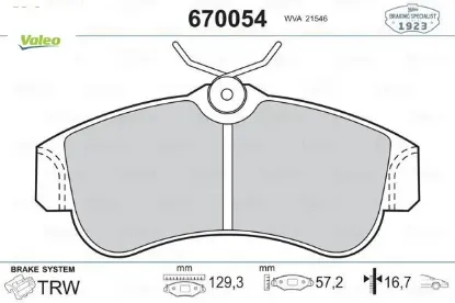Ön balata almera ıı n16 1.5 1.8 2.0di 00 1.5dci 03 prımera p10 1.6 2.0gt 90-96 p11 1.6 valeo 410604m526/ 410604m525/ 410602f027 resmi