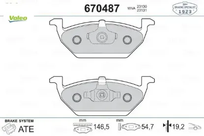 Gdb1357 ön balata golf ıv bora 97-6.05 polo 99 octavıa 97 leon toledo 99-06 ıbıza 02 valeo 1j0698151a/ 1j0698151b/ 6r0698151a resmi