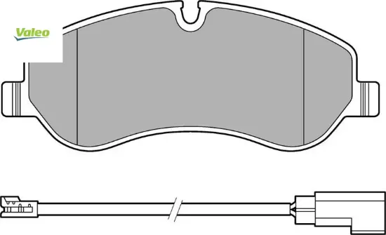 Ön balata transıt v363 14 -transıt custom 2.2 tdcı 12 kablolu valeo mebk2j2k021aa/ bk212k021aa / 1842632 resmi
