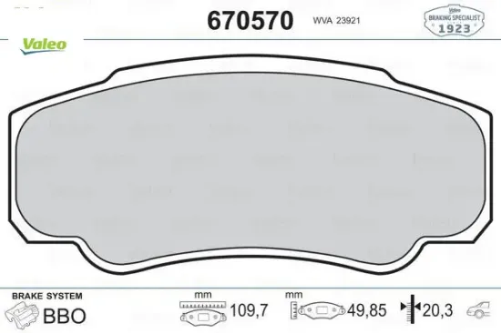 Arka balata boxer-ducato-jumper 94 06 valeo 4254.68/ 4252.46/ 77362274/ 4252.47 resmi