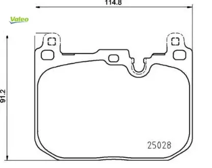 Fren balatası on f40 f44 f48 f39 mını clubman f54 f56 countryman f60 m sport valeo 34106889266/ 34206885600 resmi