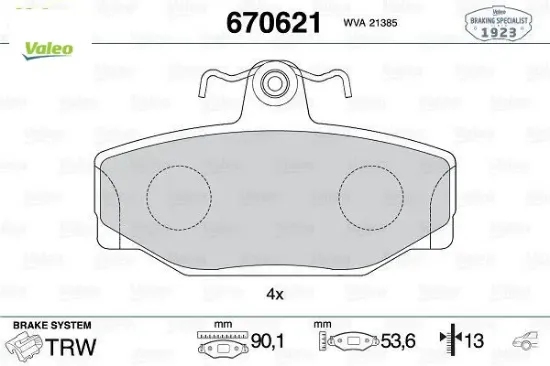 Arka balata v70 2.0t 2.3 2.5 97-3.00 xc70 2.4t 97-9.02 s70 98-99 740 760 780 940 s90 v90 valeo 271829/ 272291/ 271573/ 270923 resmi