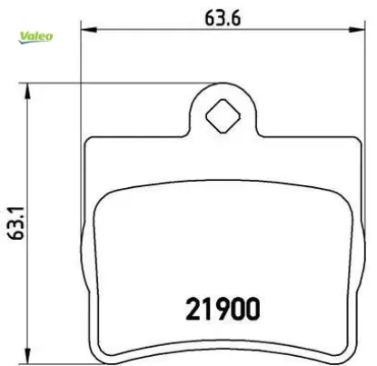 Fren balatası arka c-class w202 94 00 valeo a0054201820 resmi