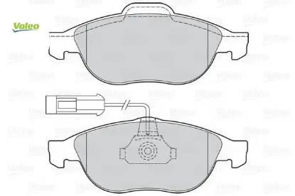 Ön fren balatası alfa romeo 156 97>05 147 01>10 fişli valeo 71713144/ 9947935/ 71770957 resmi