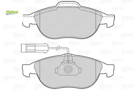 Ön fren balatası alfa romeo 156 97>05 147 01>10 fişli valeo 71713144/ 9947935/ 71770957 resmi