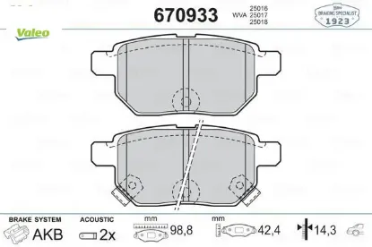 Arka balata aurıs-corolla 1.4-1.6 vvtı 07-10 1.4d-4d-1.6 13 yarıs 1.0 vvti 06 1.8 vvti 07 valeo 0446612130/ 0446652120/ wva24610 resmi