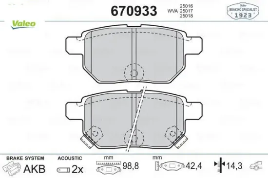 Arka balata aurıs-corolla 1.4-1.6 vvtı 07-10 1.4d-4d-1.6 13 yarıs 1.0 vvti 06 1.8 vvti 07 valeo 0446612130/ 0446652120/ wva24610 resmi