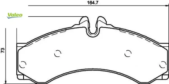Fren balatası on arka sprınter b901 b904 . Lt 28-35-46 valeo a0044202420/ 2d0698151a resmi