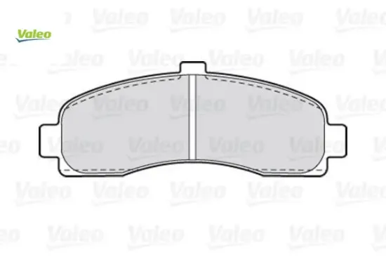 Ön balata mıcra 1.0i 1.3i 1.4i valeo 4106099b26/ 4106099b25/ wva21626 resmi
